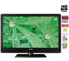 AKAI LED-Fernseher DLC-E2450 + TV-Möbel E1000 schwarze Glasoberflächen