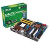 ASUS M4A79 Deluxe - Socket AM2+/AM2 - Chipset 790FX - ATX + SATA II UV Kabel blau - 60 cm (SATA2-60-BLUVV2)