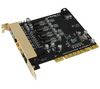 AUZENTECH 7.1 Soundkarte X-Raider - PCI  + Flex Hub 4 USB 2.0 Ports