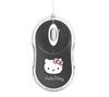 BLUESTORK Maus mit Kabelanschluss Bumpy Hello Kitty - grau + Flex Hub 4 USB 2.0 Ports + Spender EKNLINMULT mit 100 Feuchttüchern