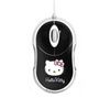 BLUESTORK Maus mit Kabelanschluss Bumpy Hello Kitty - schwarz + USB 2.0-7 Ports-Hub + Spender EKNLINMULT mit 100 Feuchttüchern