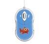 BLUESTORK Optische Maus Bumpy Big Fish + USB 2.0-7 Ports-Hub + Spender EKNLINMULT mit 100 Feuchttüchern