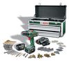 BOSCH Toolbox-Angebot: Akku-Bohrmaschine PSR 18 LI-2 + 2 Akkus + Ladegerät + Koffer + 242 Zubehörteile