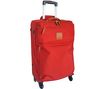 BRIC'S Trolley X-travel 4 Rollen 60 cm Rot + Reiseset mit aufblasbarer Kopfstütze