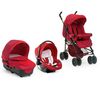 CHICCO Kombi-Kinderwagen Trio Enjoy Fun Garnet + Buggy Board Maxi Schwarz