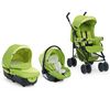 CHICCO Kombi-Kinderwagen Trio Enjoy Fun Jade + Universal-Fußsack Coffee