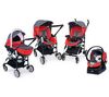 CHICCO Kombi-Kinderwagen Trio Living Fuego + Bauch-Babytrage Go Astral