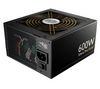 COOLER MASTER PC-Netzteil Silent Pro Gold 600 W + Gehäuselüfter Neon LED 120 mm - Blau + Lüftersteuerung Modern-V schwarz