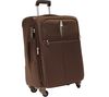 DELSEY Trolley Expandream Plus 4 Rollen 66 cm Schokoladenbraun + Reiseset mit aufblasbarer Kopfstütze