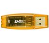 EMTEC USB-Stick 2.0 C400 16 GB - orange + Gas zum Entstauben aus allen Positionen 250 ml