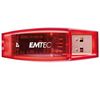 EMTEC USB-Stick USB 2.0 C400 4 GB - Rot + USB-Hub 4 Ports UH-10