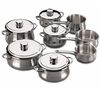 FAGOR 8er Topf-Set und 5 Deckel Silver