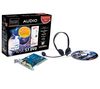 HERCULES 5.1 PCI Soundkarte Gamesurround Muse 5.1 DVD mit Kopfhörer und Skype