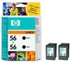 HP 2er Pack Tintenpatronen No 56 Schwarz