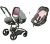 JANE Kinderwagen Rider wendbar + Autositz Matrix Light Rosa + Fußsack Nest Plus - Rosa