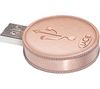 LACIE USB-Stick Flash Currenkey 4 GB USB 2.0 bronze + USB 2.0-4 Port Hub