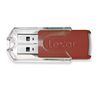 LEXAR USB-Stick JumpDrive FireFly - 16 GB - Rot + USB-Hub 4 Ports UH-10