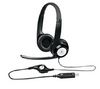 LOGITECH Headset ClearChat Comfort USB + Spender EKNLINMULT mit 100 Feuchttüchern + Nachfüllpack mit 100 Feuchttüchern + Gas zum Entstauben aus allen Positionen 250 ml