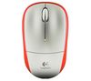 LOGITECH Kabellose Maus M205 - Weiß/Orange + USB-Hub 4 Ports UH-10