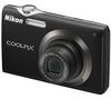 NIKON Coolpix  S3000 schwarz + Ultrakompaktes Etui 9,5 x 2,7 x 6,5 cm + SDHC-Speicherkarte 8 GB