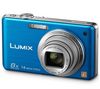 PANASONIC Lumix  DMC-FS30 Blau + Kompaktes Lederetui 11 x 3,5 x 8 cm + SDHC-Speicherkarte 4 GB + Speicherkartenleser 1000 in 1 USB 2.0