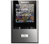 PHILIPS MP3-Player mit FM-Tuner GoGear ViBE SA2VBE16K/02  16 GB - dark silver + Kopfhörer EP-190