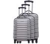 PLATINIUM 3er Set Trolley Hawai - 4 Rollen Silber