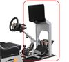 PLAYSEATS Bildschirm-Halterung - Silber + USB-Hub 4 Ports UH-10 + USB 2.0 Kabel männlich/weiblich - 5 m (MC922AMF-5M) + Spender EKNLINMULT mit 100 Feuchttüchern