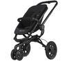 QUINNY Buggy Buzz 3 Schwarzer Rahmen, schwarzer Sitz  + Autokindersitz Klasse 0+ Pebble Lifestyle black