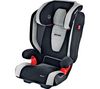 RECARO Kindersitz Klasse 2/3 Monza - Mikrofaser - Black/Silver + Tragbarer DVD-Player Hello Kitty