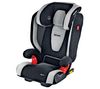 RECARO Kindersitz Klasse 2/3 Monza SeatFix - Mikrofaser - Black/Silver + Nackenkissen Schwarz