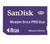 SANDISK Speicherkarte Memory Stick Duo Pro 8 GB + Speicherkarte Memory Stick Duo Pro 2 GB