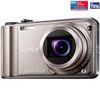 SONY Cyber-shot DSC-HX5V - Platin  + Cyber-Shot Fototasche LCS-HB + SDHC-Speicherkarte 8 GB + Akku kompatibel zu N-BG1