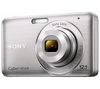 SONY Cyber-shot  DSC-W310 silver + Ultrakompakte PIX-Ledertasche + SDHC-Speicherkarte 4 GB + Lithium-Akku NP-BN1