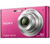 SONY Cyber-shot  DSC-W320 Pink + Ultrakompaktes Etui 9,5 x 2,7 x 6,5 cm + Memory Stick Pro Duo Karte 4 GB MSMT4GN + Lithium-Akku NP-BN1