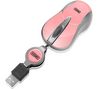 SWEEX Mini-Maus Optical Mouse MI056 - Pink Pitaya + USB-Hub 4 Ports UH-10 + Nachfüllpack mit 100 Feuchttüchern