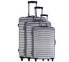 TRAVEL ONE 3er Set Trolley Santa Fe 4 Rollen Silber