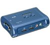 TRENDNET Kit KVM-USB-Switch mit 2 Ports und Sound TK-209K + 2 Kabel inklusive