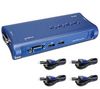 TRENDNET TK 407K - KVM-Switch - 4 Anschlüsse