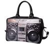 WANTED Tasche mit Ghetto Blaster-Aufdruck