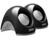 SWEEX Lautsprechersystem Notebook Speaker Set SP130 - Jet Black + .Audio Switcher Headset-Umschalter + PC Headset 120