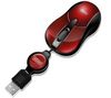 SWEEX Maus Mini Optical Mouse MI052 - Red Cherry + Spender EKNLINMULT mit 100 Feuchttüchern + Gas zum Entstauben aus allen Positionen 250 ml + Nachfüllpack mit 100 Feuchttüchern