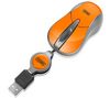 SWEEX Maus Mini Optical Mouse MI053 - Orangey Orange + Spender EKNLINMULT mit 100 Feuchttüchern + Gas zum Entstauben aus allen Positionen 250 ml + Nachfüllpack mit 100 Feuchttüchern